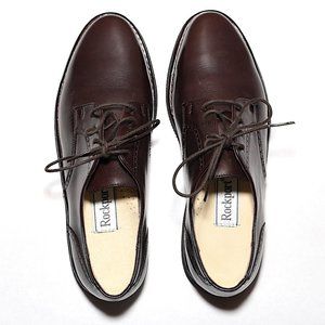 NWOT Rockport Leather Oxfords with Brogue Details